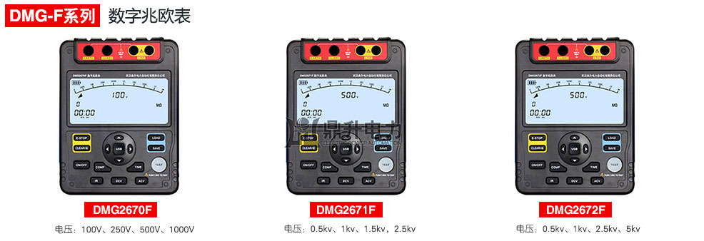 DMG2670F\DMG2671F\DMG2672F数字兆欧表