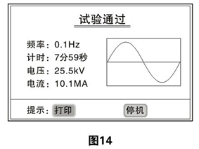 超低频高压发生器试验通过界面